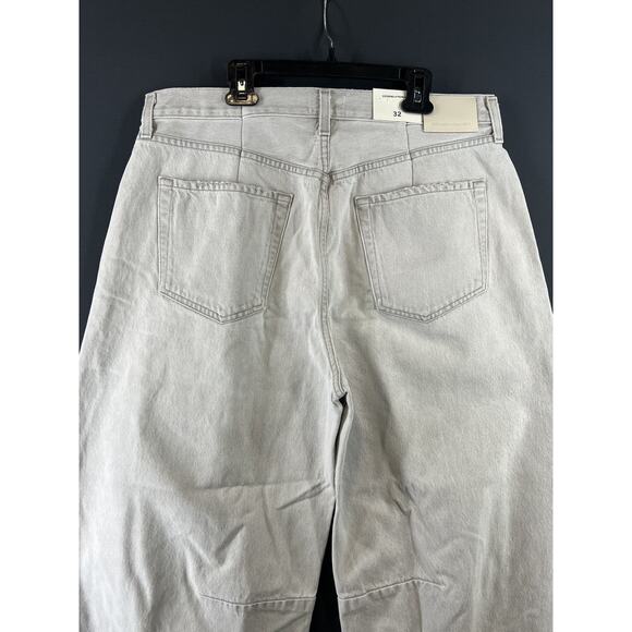 CITIZENS OF HUMANITY Horseshoe high-rise barrel-leg jeans Size 32 Light Grey - Picture 8 of 12